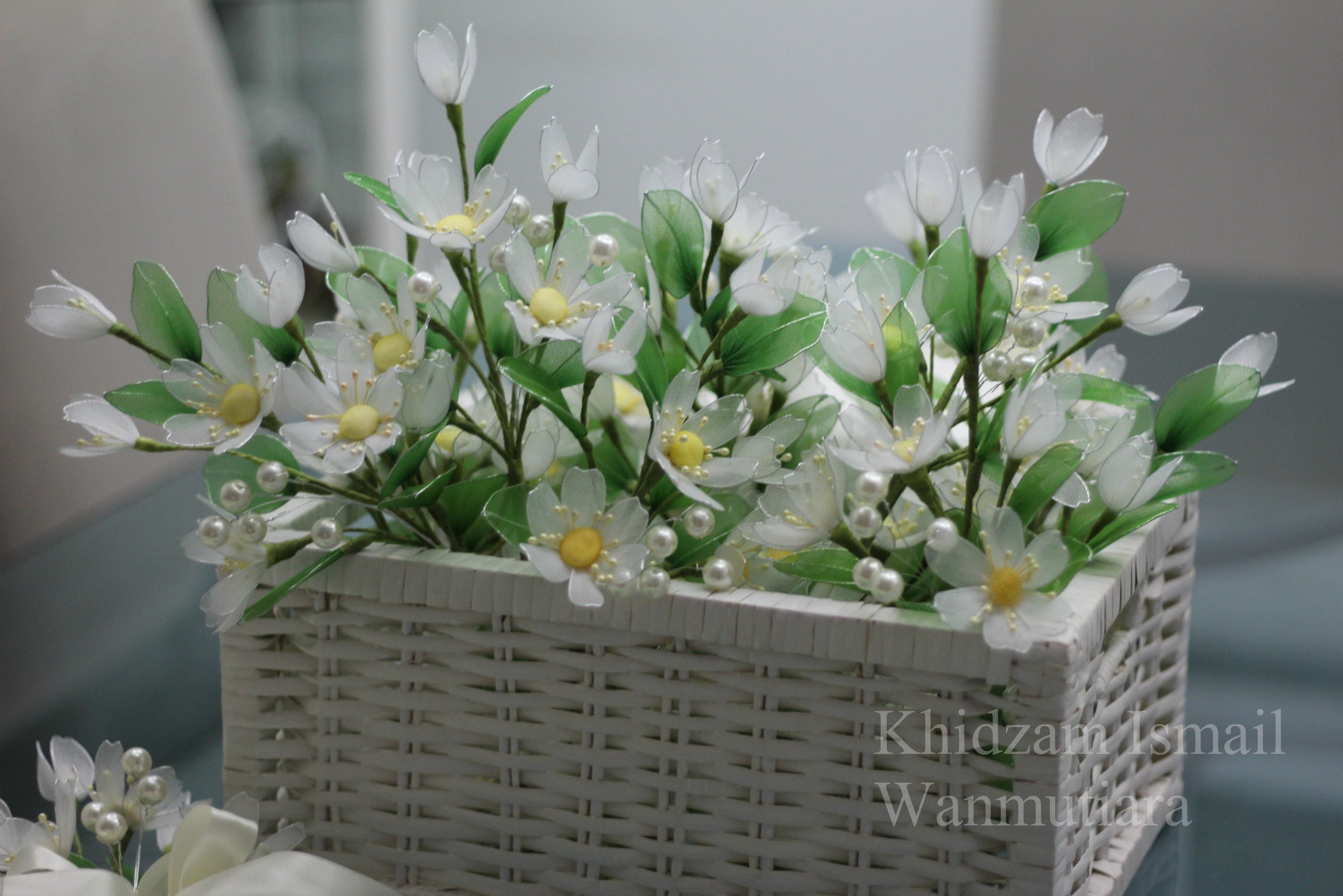  Bunga  Stoking Putih Hijau Mutiara  Kitchen